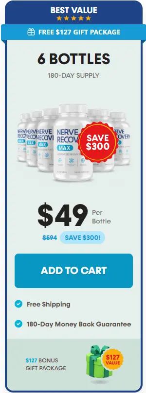 Nerve Recovery Max 6 bottle order